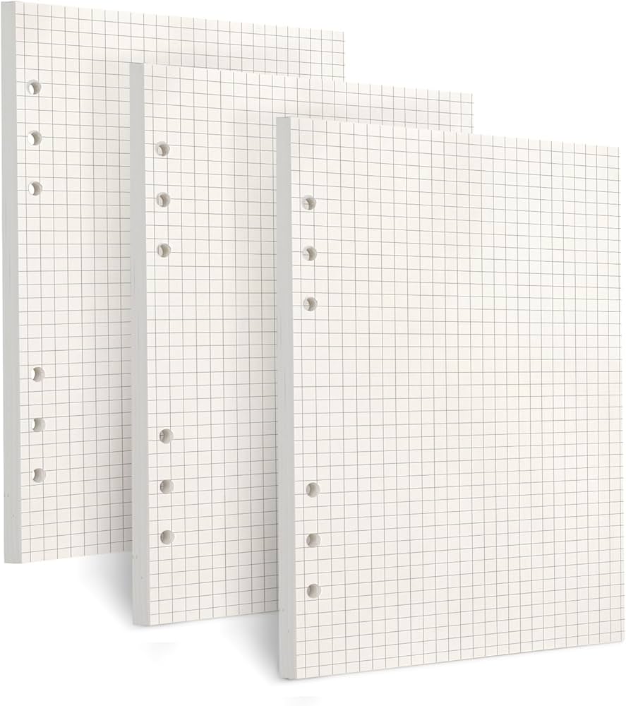 A5 Notebook Refills Insert, Set of 3 inserts