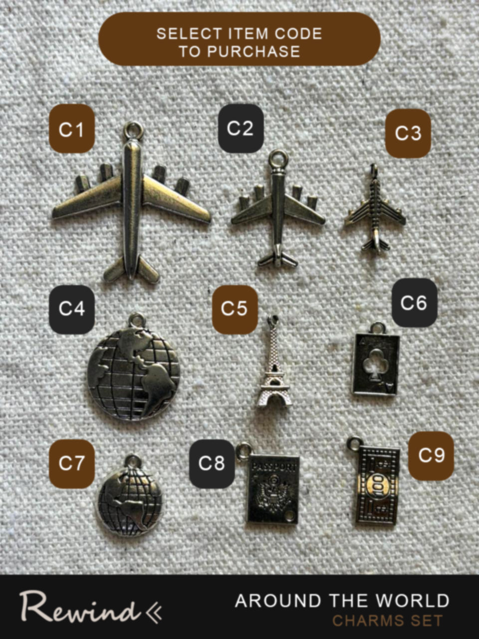 Metal Charms Accessories Group A (1:7)