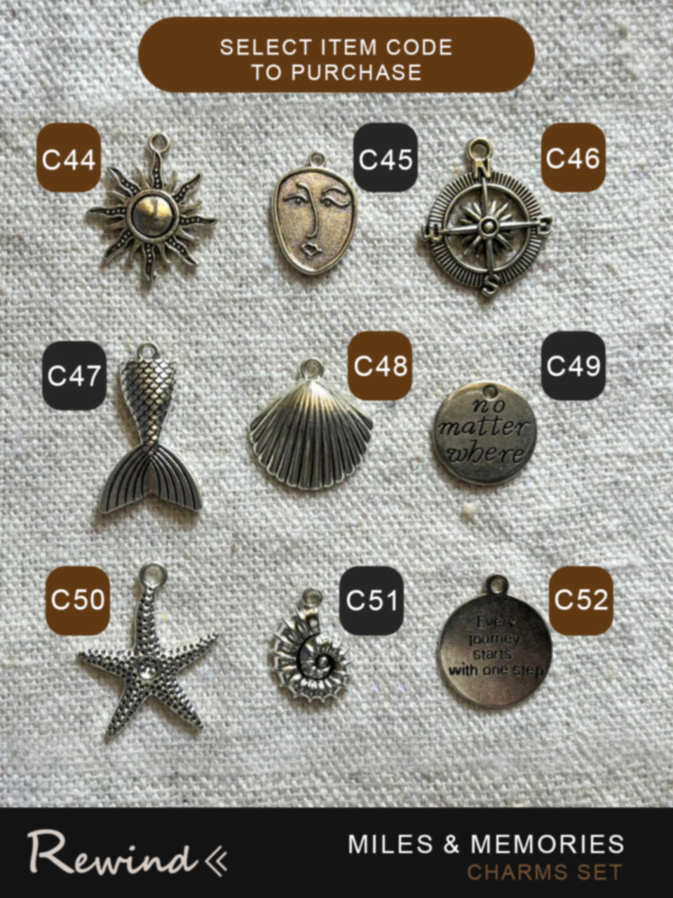 Metal Charms Accessories Group A (1:7)