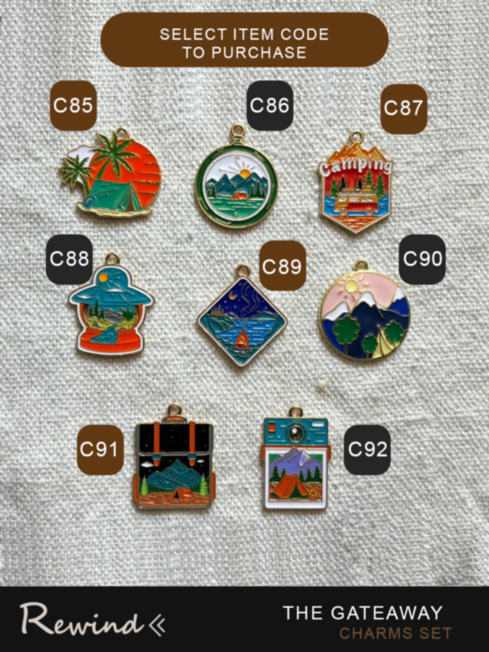 Metal Charms Accessories Group B (8:12)