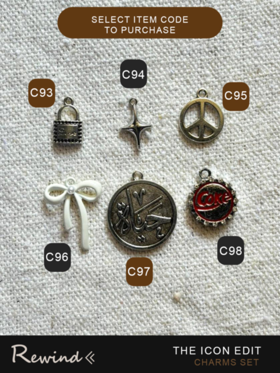 Metal Charms Accessories Group C (13:17)