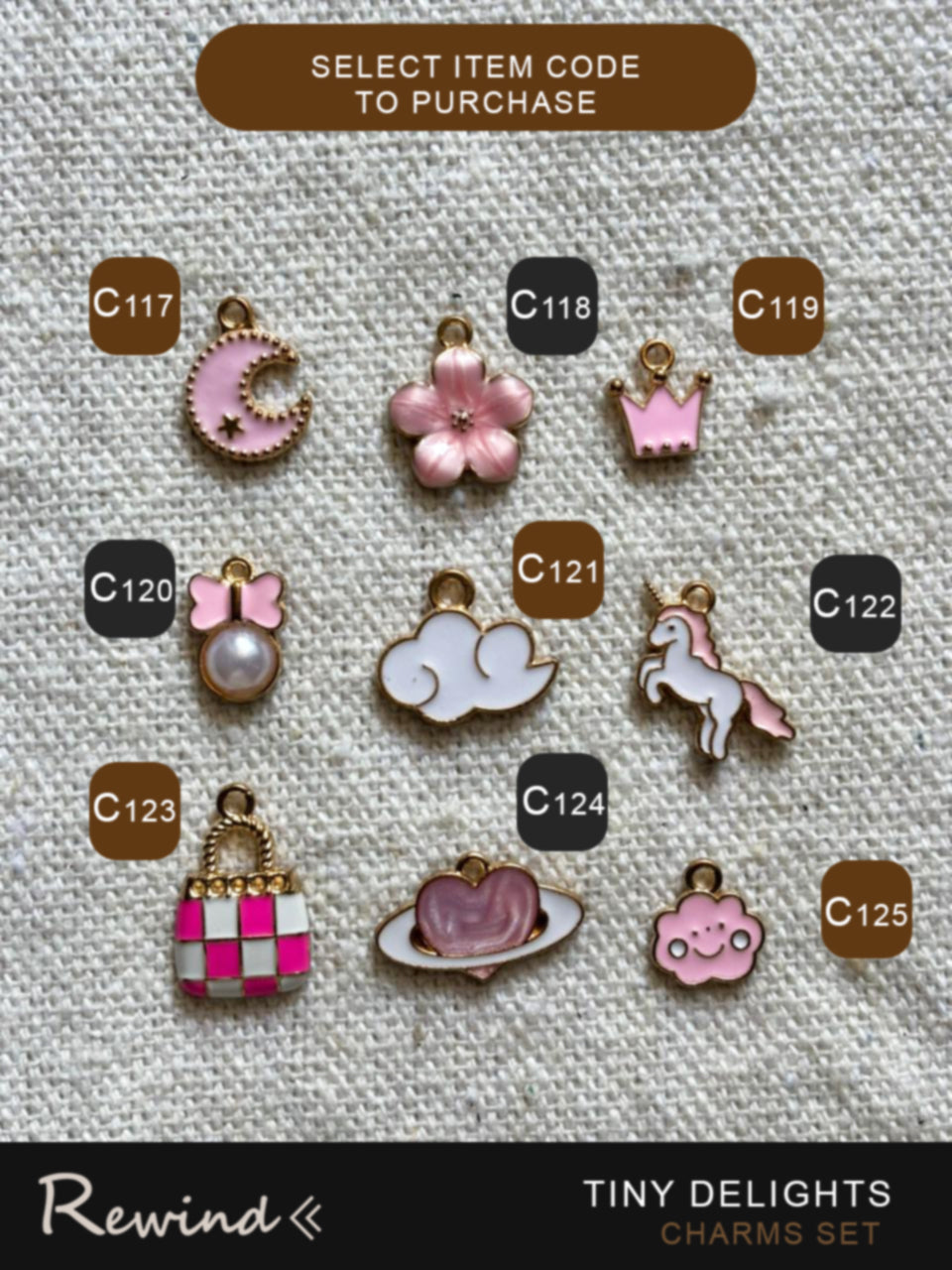 Metal Charms Accessories Group C (13:17)
