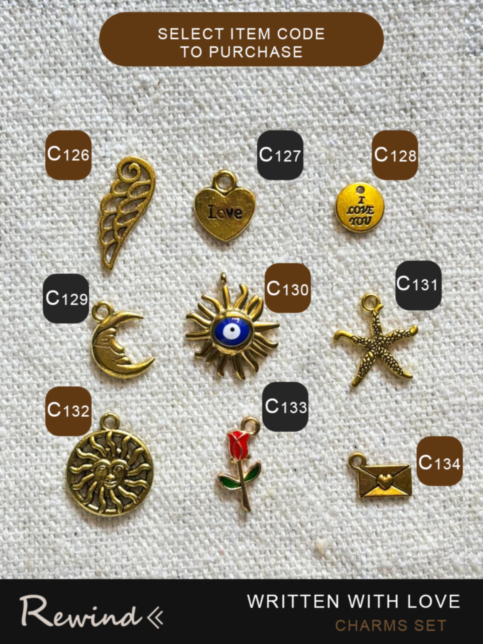 Metal Charms Accessories Group C (13:17)